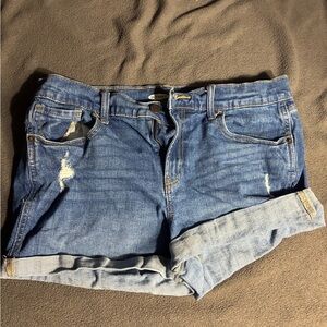 Old Navy Women’s Boyfriend Cut Jean Shorts Denim
